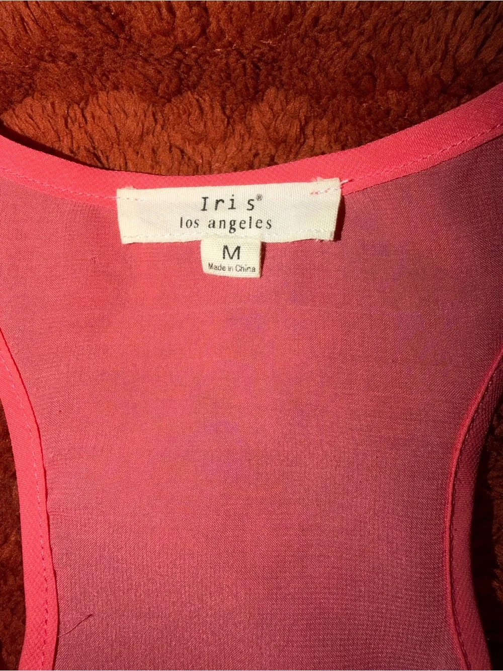 iris Coral Lace Racerback Tank - Picture 2 of 3